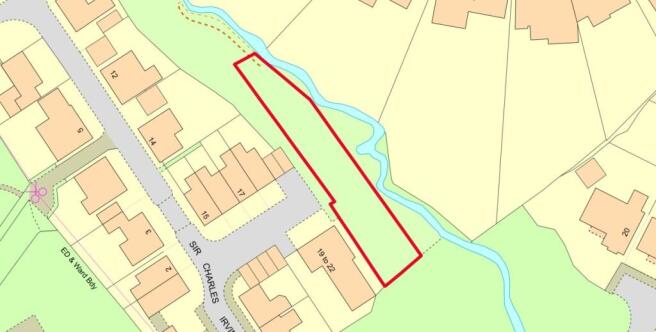 Land, in Land at 19-20 Sir Charles Irving Close, £10,000