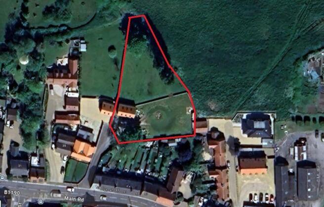 Land, in Main Road, £250,000