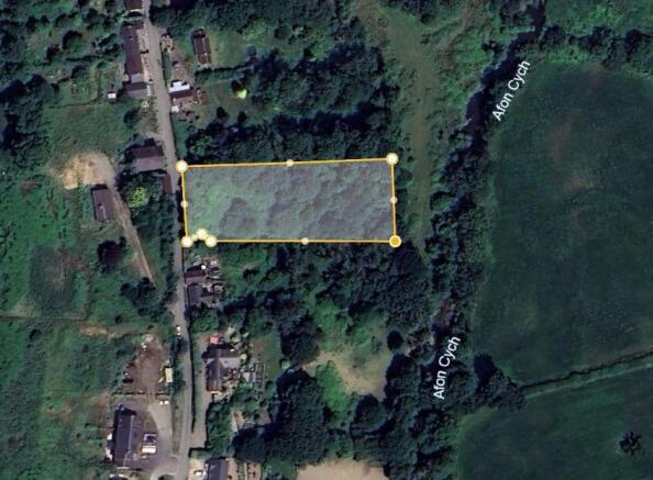 Land, in Abercych Village, £68,000