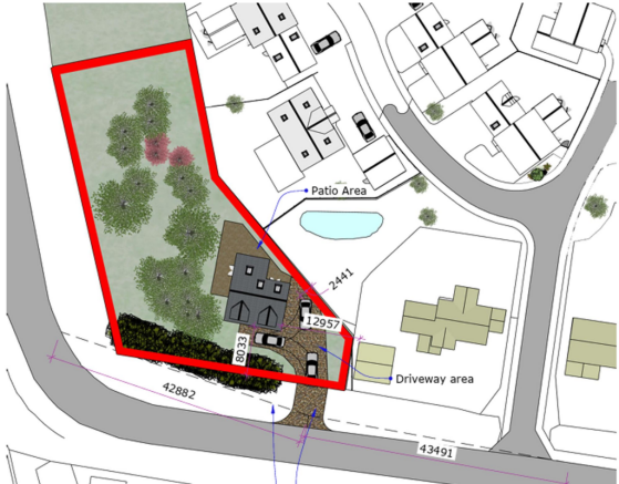 Land, in Vicarage Lane, £160,000