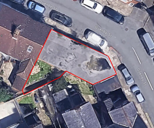 Land, in 9 Quenby Street, £85,000