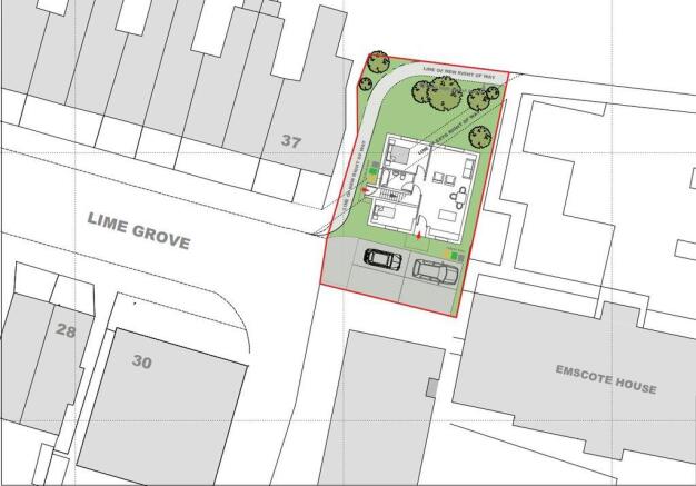 Land, in Land adjacent to 37, £110,000