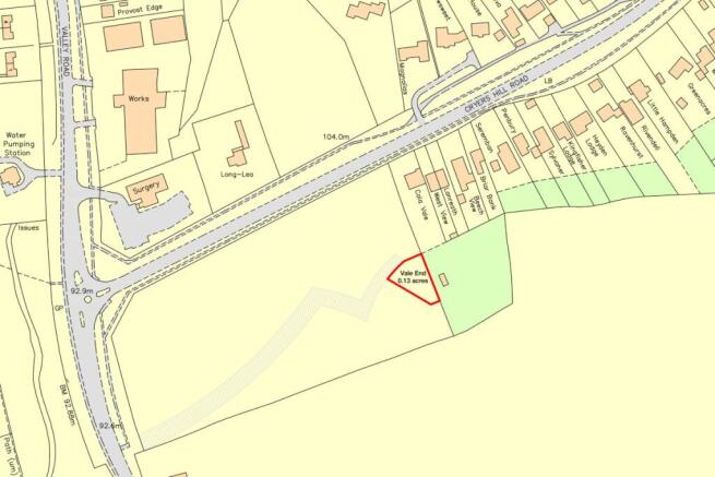 Land, in Valley Road, £22,000