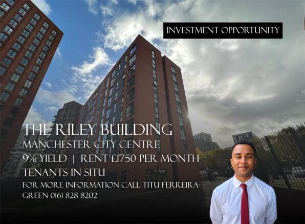 3 bed property, in Riley Building, £230,000