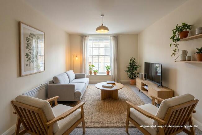 2 bed property, in High Street, £90,000