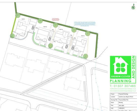 Land, in Plots 9-12 Sunshine Avenue, £115,000