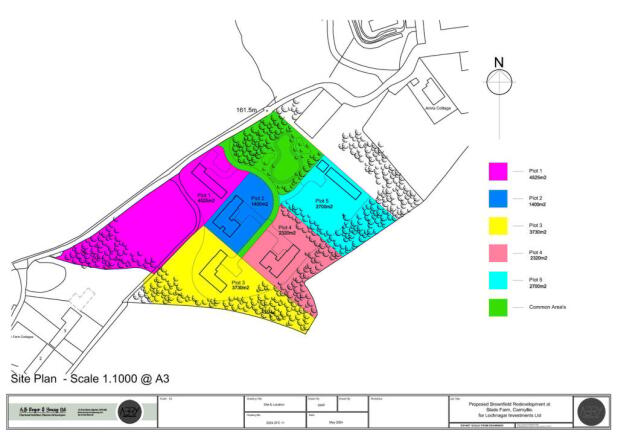 Land, in Slade Farm, £99,000