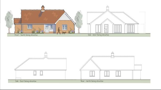 Land, in Warren Road, £150,000