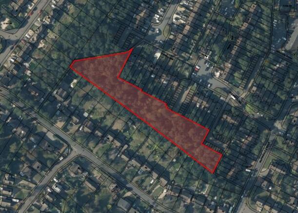 Land, in Roxburgh Close, £50,000