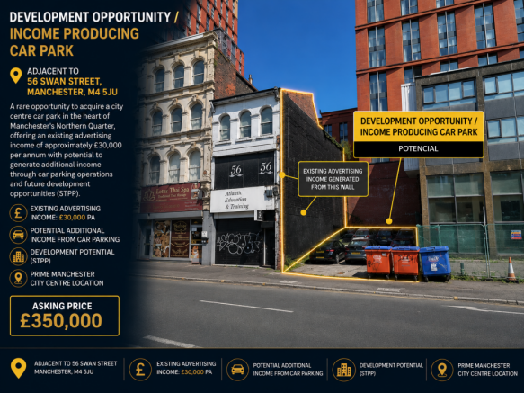 Land, in Swan Street, £350,000