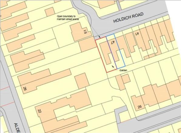 Land, in Holdich Street, £75,000