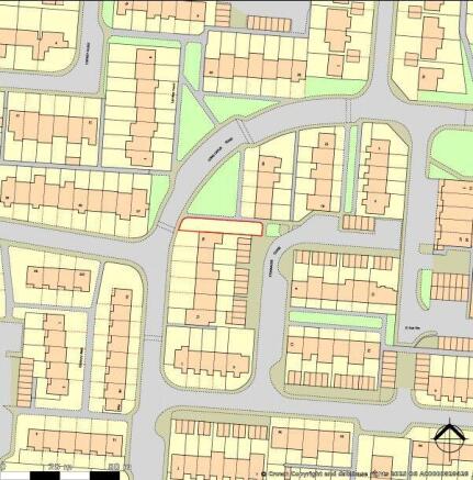Land, in 61 Long Catlis Road, £10,000