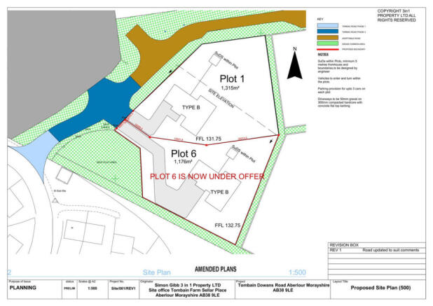 Land, in Plot 1 Sellar Place, £75,000