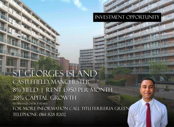 1 bed property, in St Georges Island, £139,000