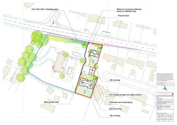 Land, in Fakenham Road, £250,000