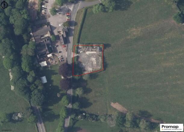 Land, in Former Garden Centre land and Building, £100,000