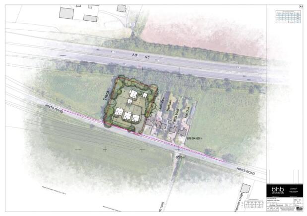 Land, in Hints Road, £750,000