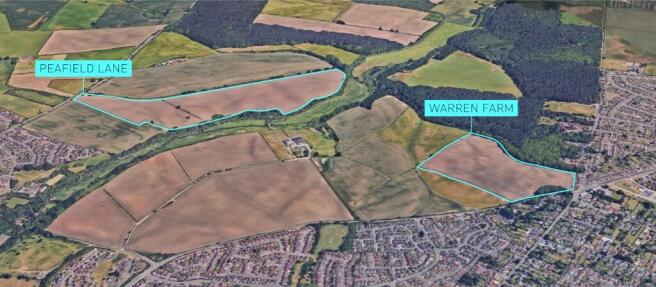 Land, in Land at Warren Hill Farm & Peafield Lane, £1