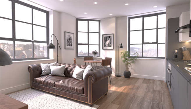 1 bed property, in Bridgewater Street, £130,000