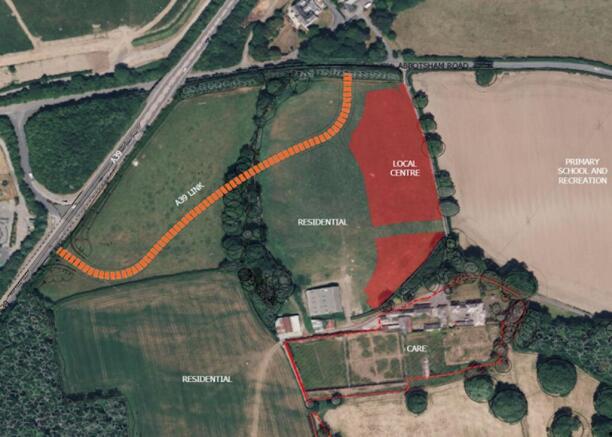 Land, in Land Allocated for a Local Centre, £1