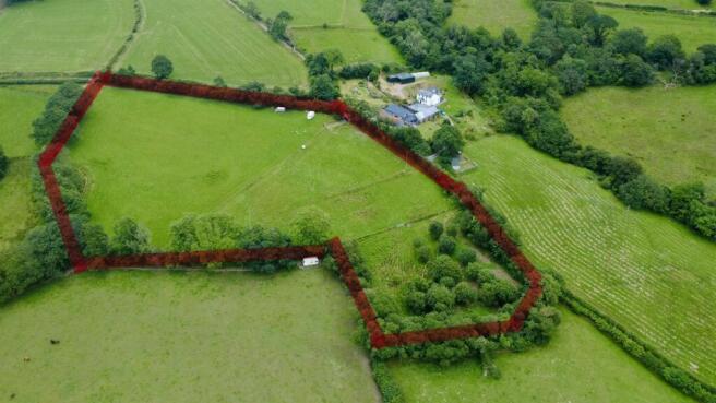 Land, in Ffarmers, £40,000