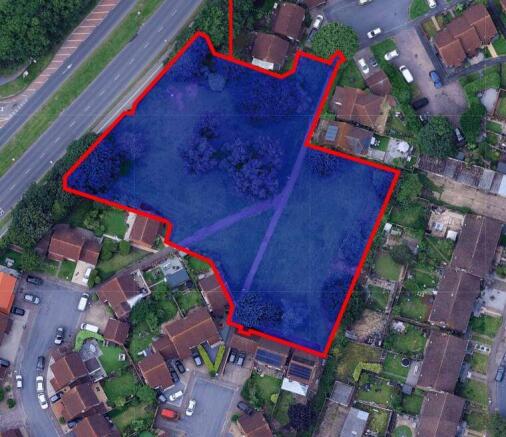 Land, in Broomfield Avenue, £70,000