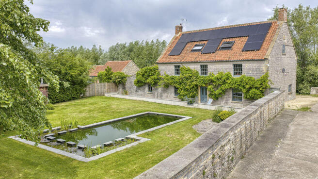 5 bed property, in Handsome 5 Bedroom Georgian Farmhouse in tranquil Lower Godney, £1,100,000