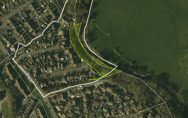 Land, in Land west of Longton Road, £95,000