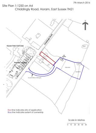 Land, in Chiddingly Road, £550,000