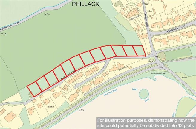 Land, in Parc An Dix Lane, £35,000