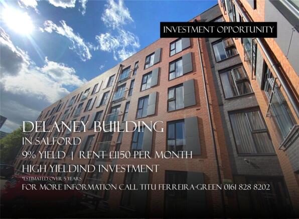 2 bed property, in Lowry Wharf, £160,000