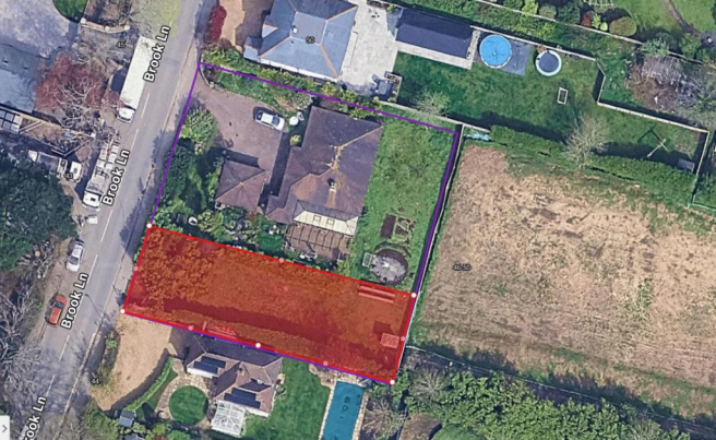 Land, in Brook Lane, £375,000