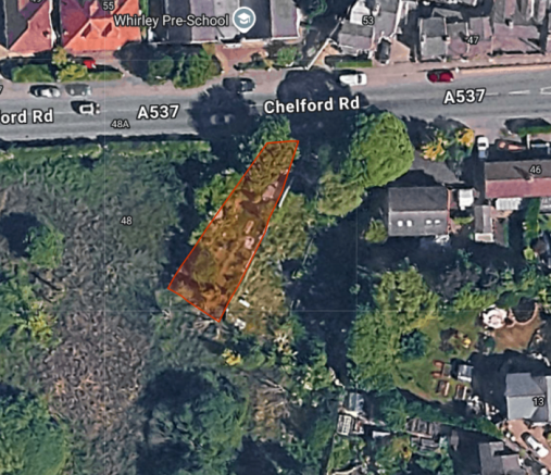 Land, in Land on Chelford Road, £75,000