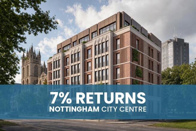 1 bed property, in Modern Nottingham 2-Bed Apartment, £125,000